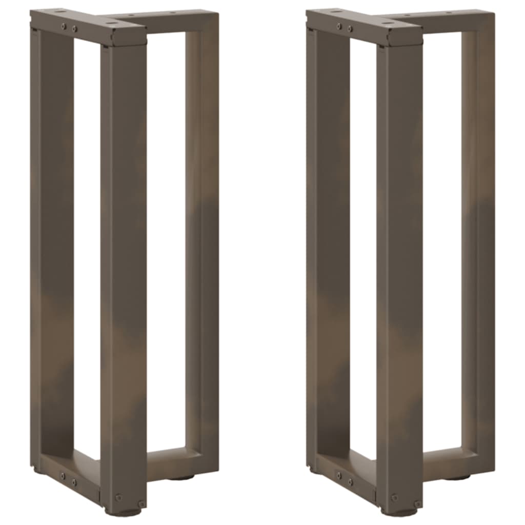 Console tafelpoten 2 st T-vormig 25x28x(72-73)cm staal naturel is nu te koop bij PeponiXL, paradijselijk wonen!