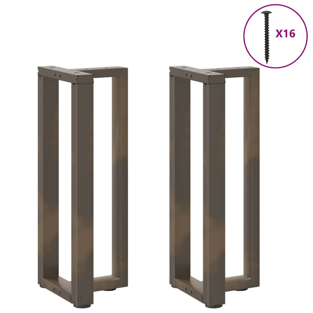 Console tafelpoten 2 st T-vormig 25x28x(72-73)cm staal naturel is nu te koop bij PeponiXL, paradijselijk wonen!