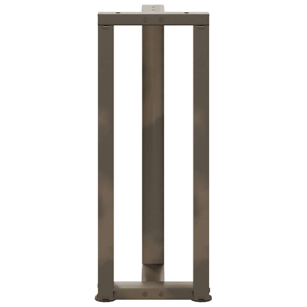 Console tafelpoten 2 st T-vormig 25x28x(72-73)cm staal naturel is nu te koop bij PeponiXL, paradijselijk wonen!