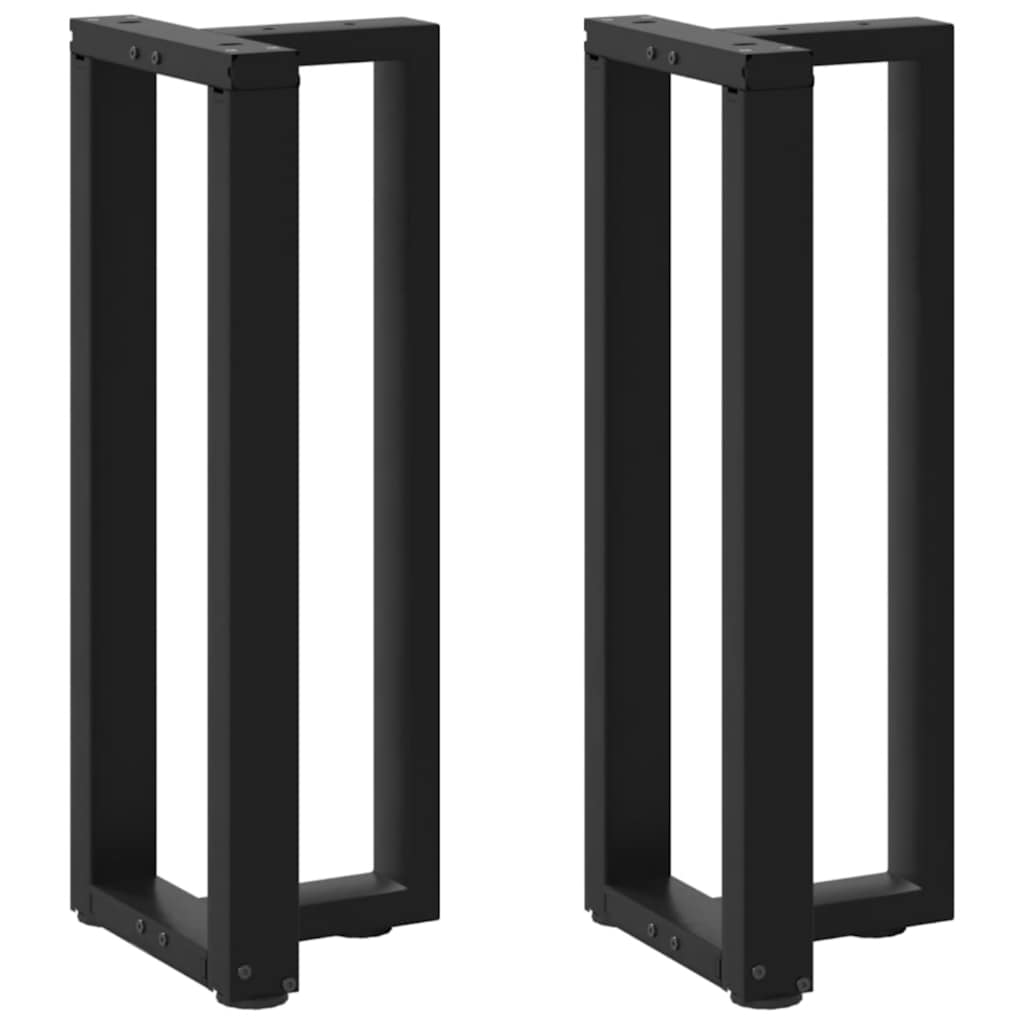 Console tafelpoten 2 st T-vormig 38x25x(72-73) cm staal zwart is nu te koop bij PeponiXL, paradijselijk wonen!