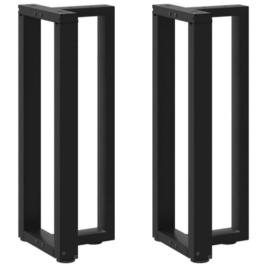 Console tafelpoten 2 st T-vormig 38x25x(72-73) cm staal zwart is nu te koop bij PeponiXL, paradijselijk wonen!