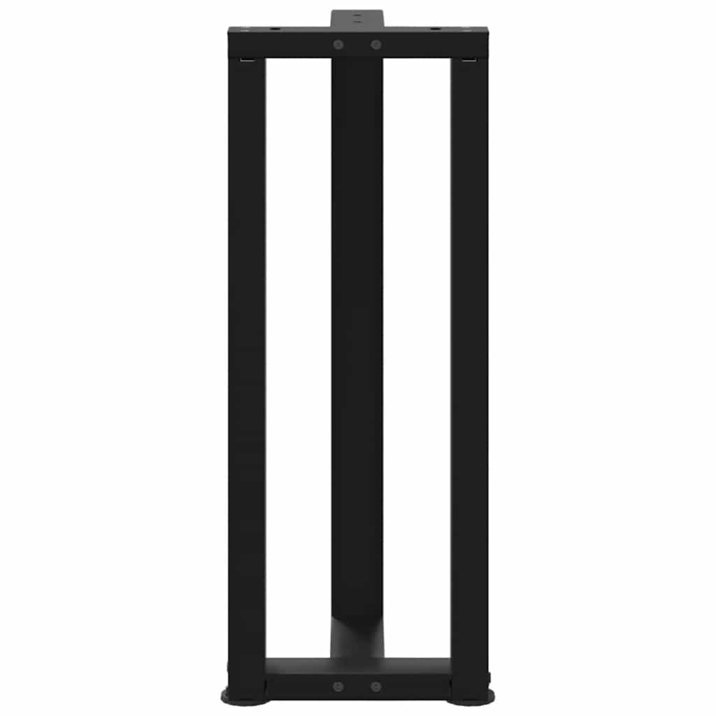 Console tafelpoten 2 st T-vormig 38x25x(72-73) cm staal zwart is nu te koop bij PeponiXL, paradijselijk wonen!