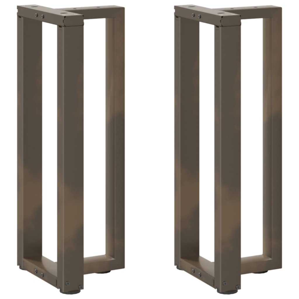 Console tafelpoten 2 st T-vormig 38x25x(72-73)cm staal naturel is nu te koop bij PeponiXL, paradijselijk wonen!