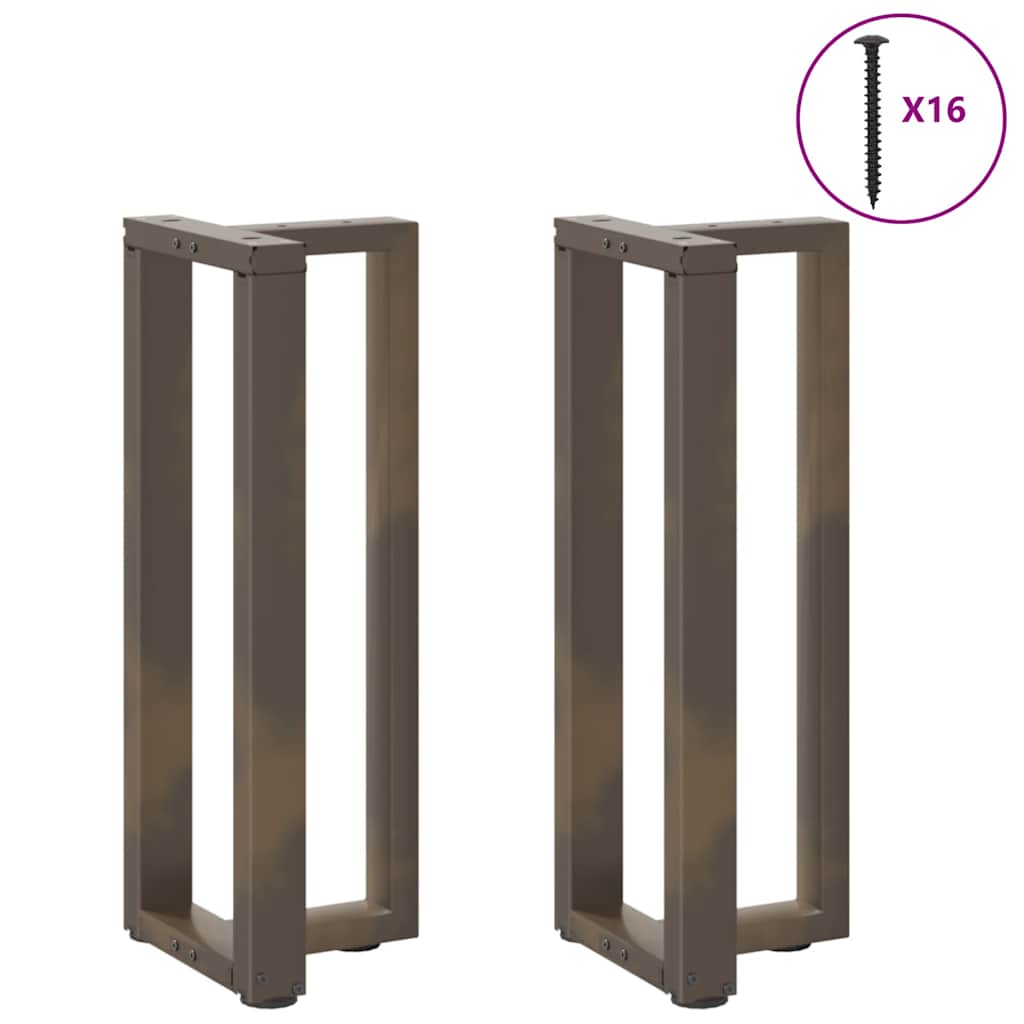 Console tafelpoten 2 st T-vormig 38x25x(72-73)cm staal naturel is nu te koop bij PeponiXL, paradijselijk wonen!