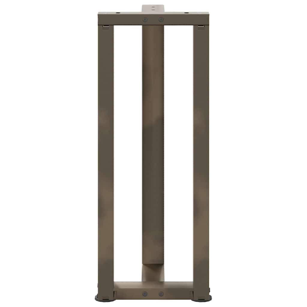 Console tafelpoten 2 st T-vormig 38x25x(72-73)cm staal naturel is nu te koop bij PeponiXL, paradijselijk wonen!
