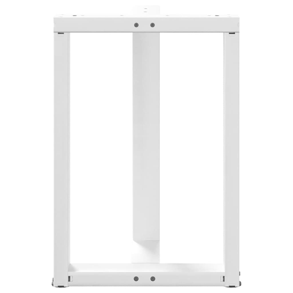 Eettafelpoten 2 st T-vormig 50x35x(72-73) cm staal wit is nu te koop bij PeponiXL, paradijselijk wonen!
