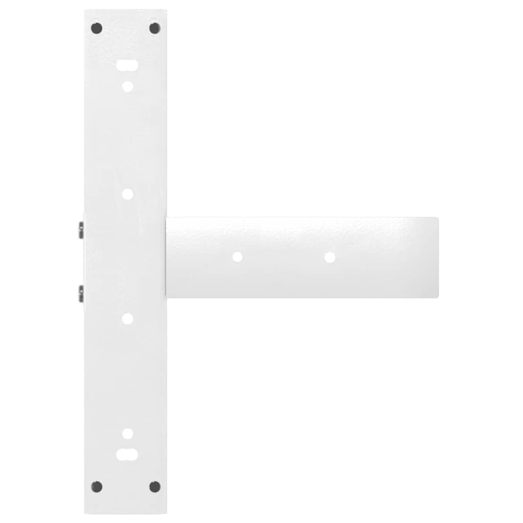 Eettafelpoten 2 st T-vormig 50x35x(72-73) cm staal wit is nu te koop bij PeponiXL, paradijselijk wonen!