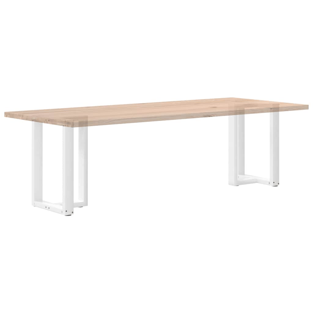 Eettafelpoten 2 st T-vormig 50x35x(72-73) cm staal wit is nu te koop bij PeponiXL, paradijselijk wonen!