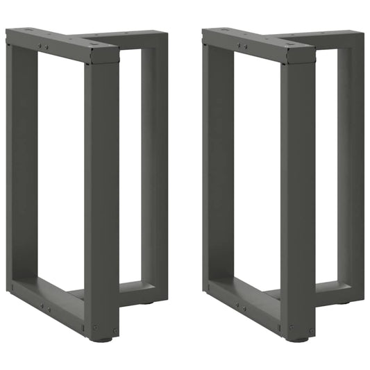 Eettafelpoten 2 st T-vormig 50x35x(72-73) cm staal antraciet is nu te koop bij PeponiXL, paradijselijk wonen!