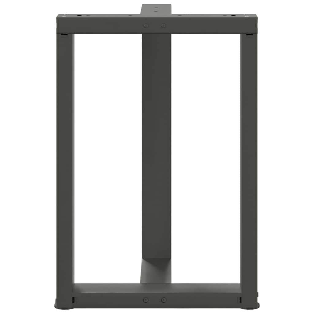 Eettafelpoten 2 st T-vormig 50x35x(72-73) cm staal antraciet is nu te koop bij PeponiXL, paradijselijk wonen!