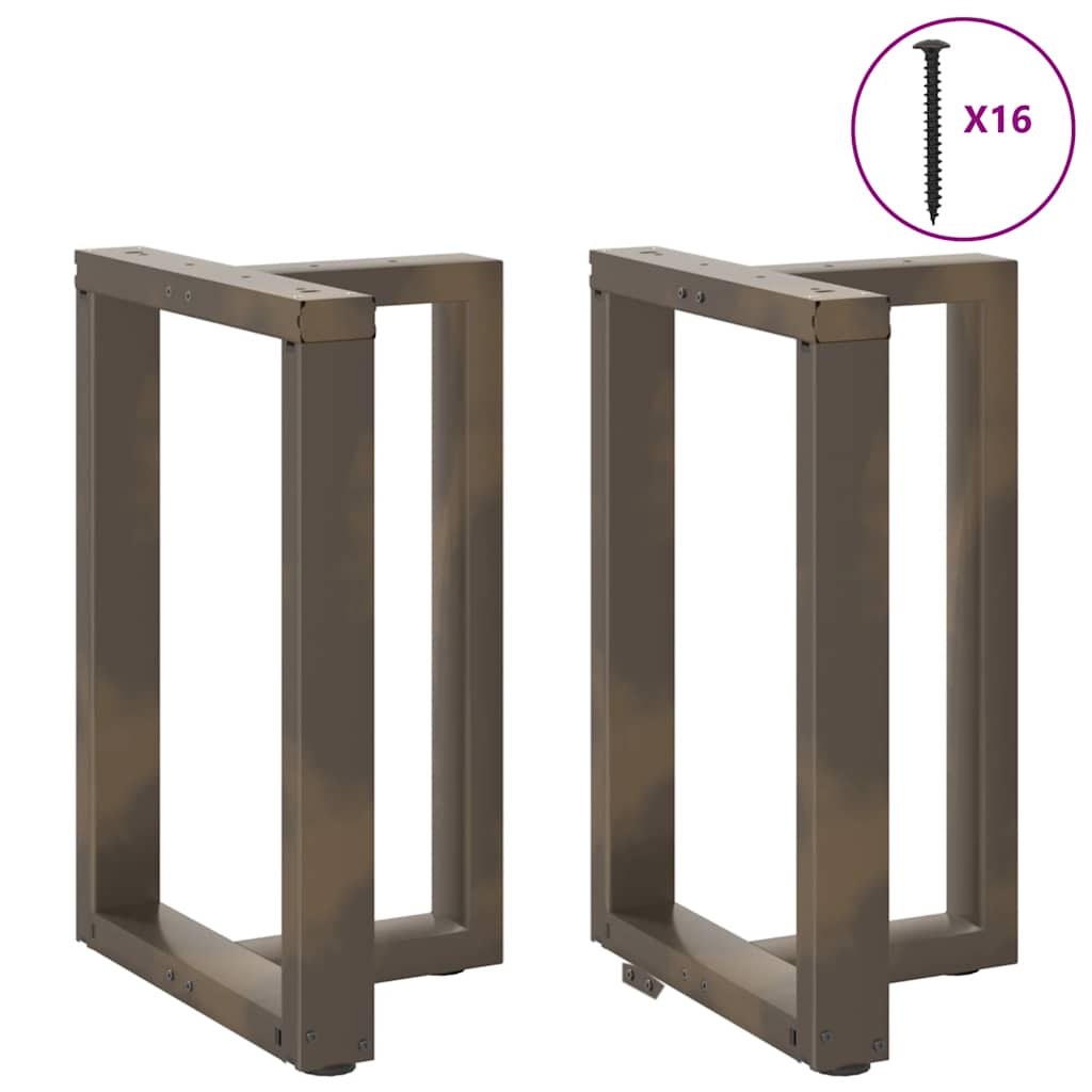 Eettafelpoten 2 st T-vormig 50x35x(72-73) cm staal naturel is nu te koop bij PeponiXL, paradijselijk wonen!