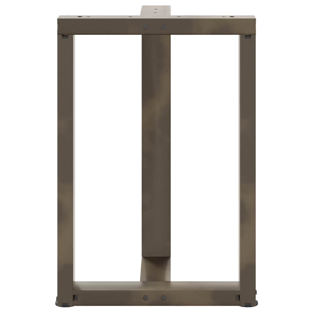 Eettafelpoten 2 st T-vormig 50x35x(72-73) cm staal naturel is nu te koop bij PeponiXL, paradijselijk wonen!