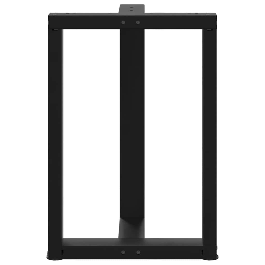 Eettafelpoten 2 st T-vormig 60x35x(72-73) cm staal zwart is nu te koop bij PeponiXL, paradijselijk wonen!