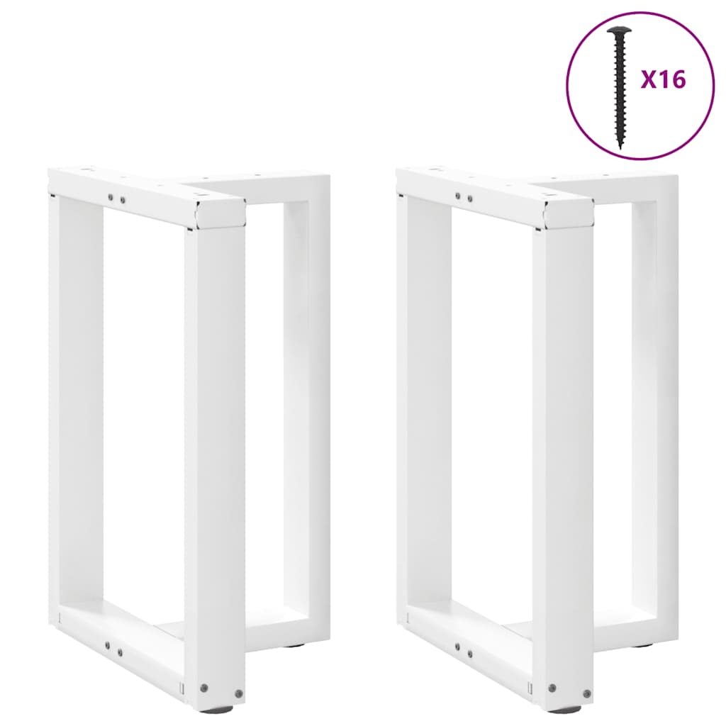 Eettafelpoten 2 st T-vormig 60x35x(72-73) cm staal wit is nu te koop bij PeponiXL, paradijselijk wonen!