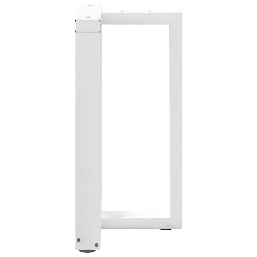 Eettafelpoten 2 st T-vormig 60x35x(72-73) cm staal wit is nu te koop bij PeponiXL, paradijselijk wonen!