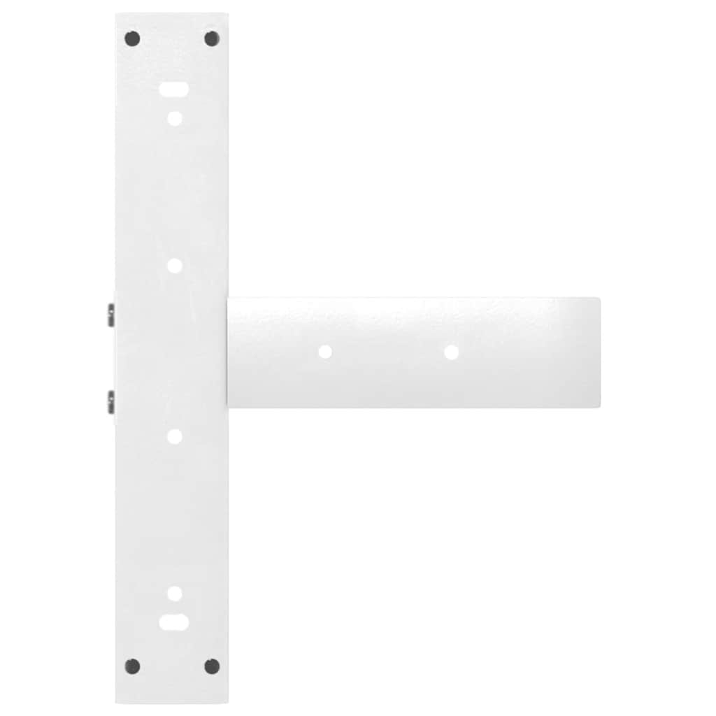 Eettafelpoten 2 st T-vormig 60x35x(72-73) cm staal wit is nu te koop bij PeponiXL, paradijselijk wonen!