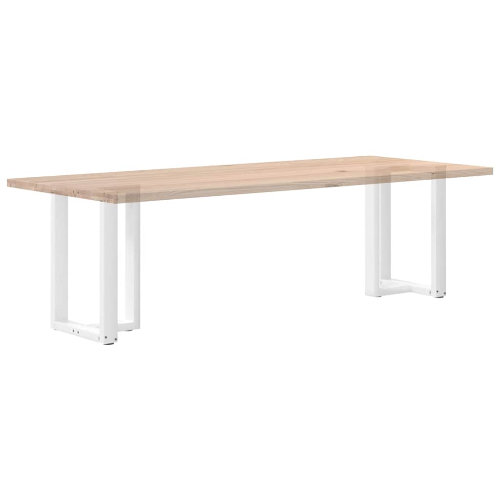 Eettafelpoten 2 st T-vormig 60x35x(72-73) cm staal wit is nu te koop bij PeponiXL, paradijselijk wonen!