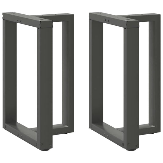 Eettafelpoten 2 st T-vormig 60x35x(72-73) cm staal antraciet is nu te koop bij PeponiXL, paradijselijk wonen!