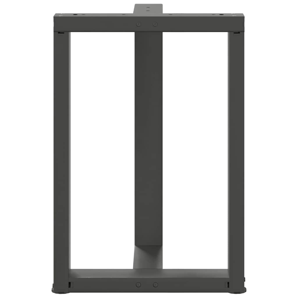Eettafelpoten 2 st T-vormig 60x35x(72-73) cm staal antraciet is nu te koop bij PeponiXL, paradijselijk wonen!