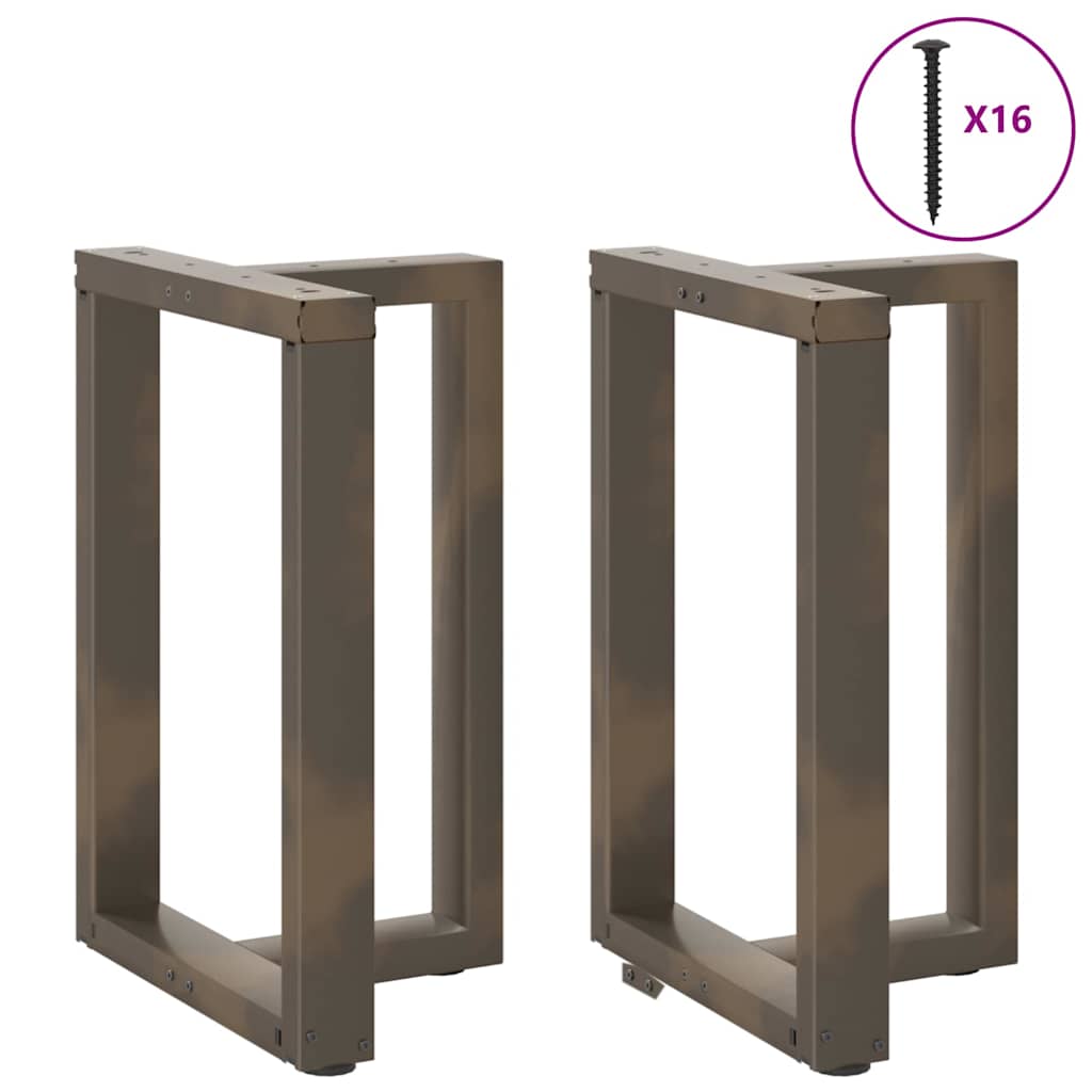Eettafelpoten 2 st T-vormig 60x35x(72-73) cm staal naturel is nu te koop bij PeponiXL, paradijselijk wonen!