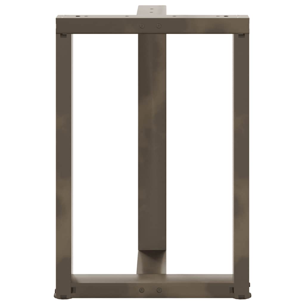 Eettafelpoten 2 st T-vormig 60x35x(72-73) cm staal naturel is nu te koop bij PeponiXL, paradijselijk wonen!