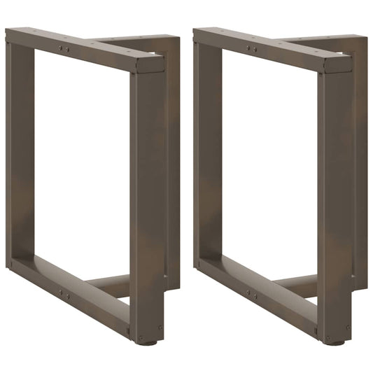 Eettafelpoten 2 st T-vormig 70x35x(72-73) cm staal naturel is nu te koop bij PeponiXL, paradijselijk wonen!
