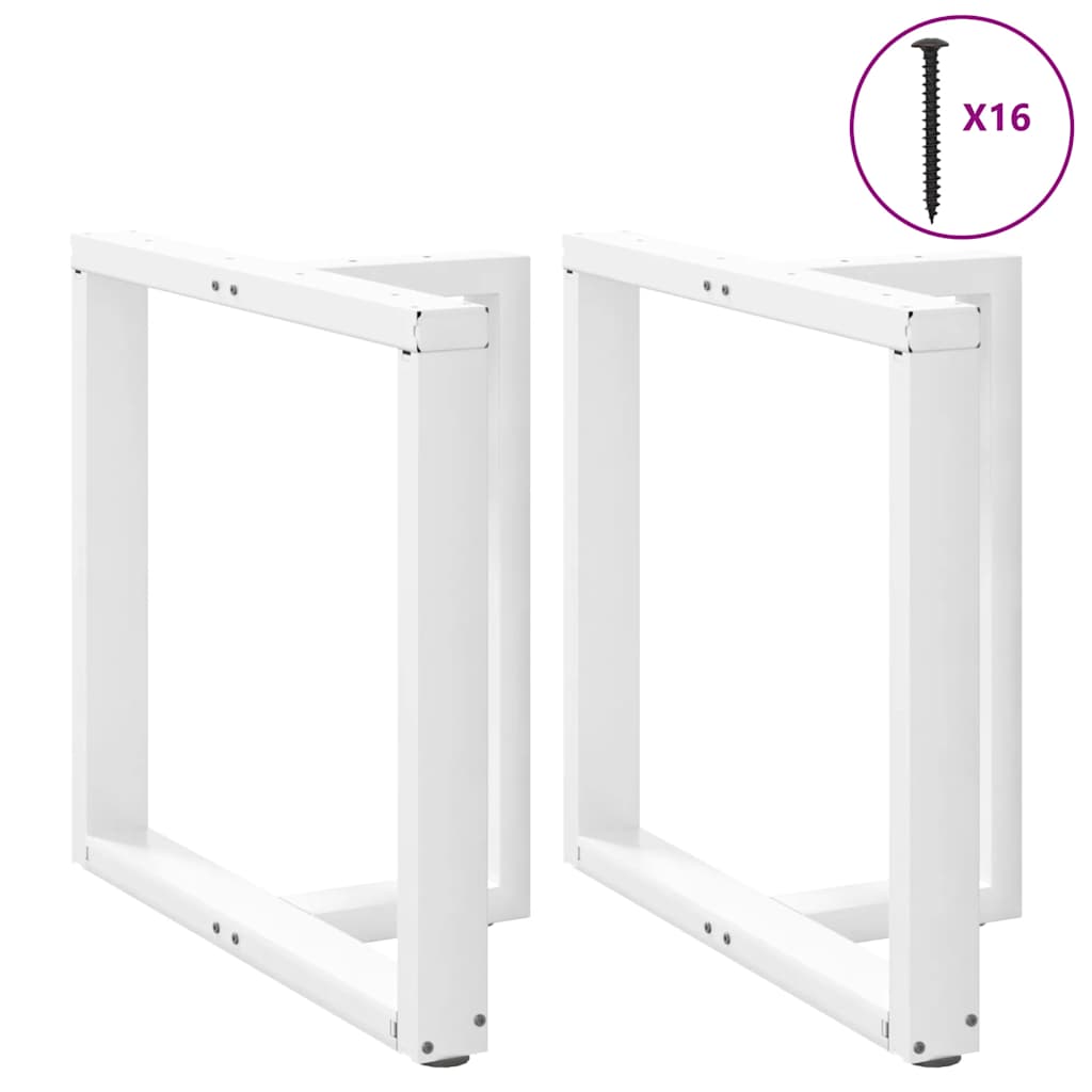 Eettafelpoten 2 st T-vormig 80x35x(72-73) cm staal wit is nu te koop bij PeponiXL, paradijselijk wonen!