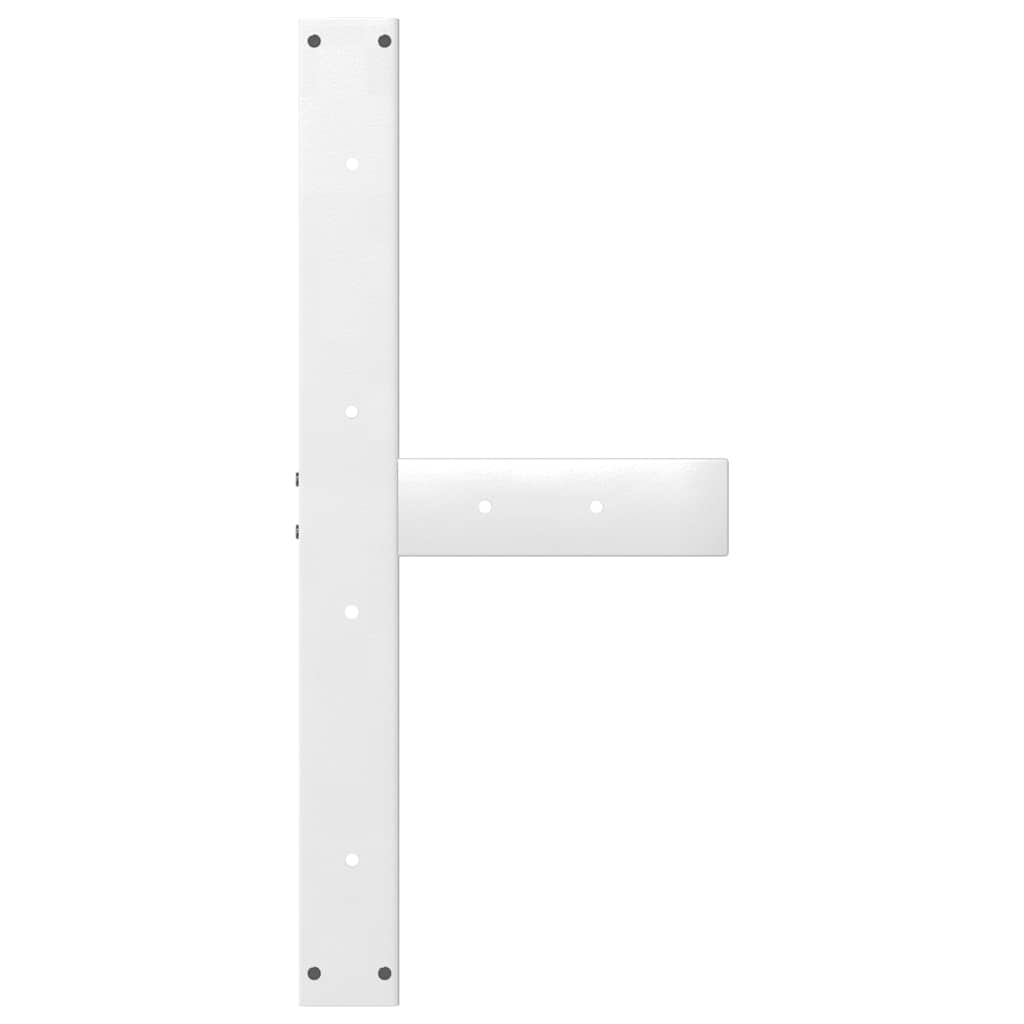 Eettafelpoten 2 st T-vormig 80x35x(72-73) cm staal wit is nu te koop bij PeponiXL, paradijselijk wonen!