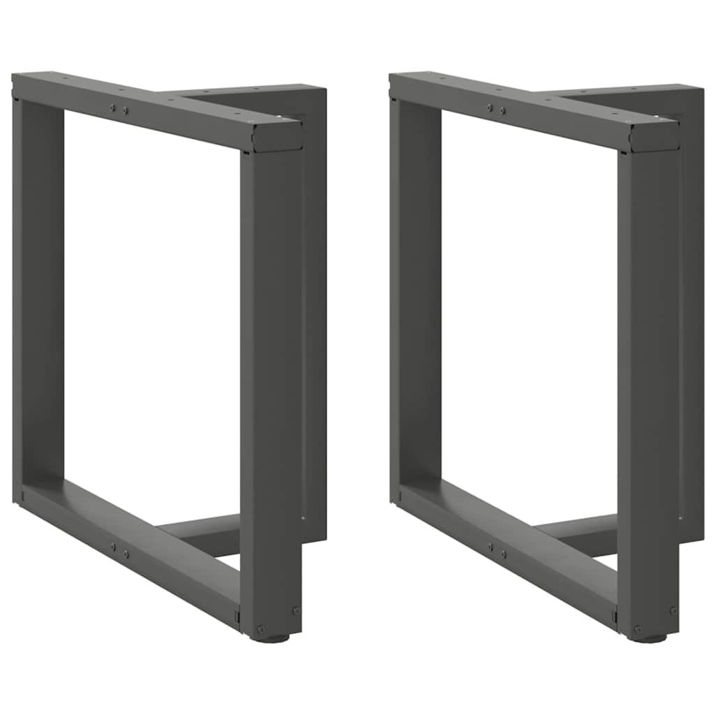 Eettafelpoten 2 st T-vormig 80x35x(72-73) cm staal antraciet is nu te koop bij PeponiXL, paradijselijk wonen!