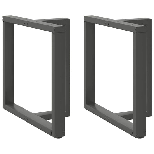Eettafelpoten 2 st T-vormig 80x35x(72-73) cm staal antraciet is nu te koop bij PeponiXL, paradijselijk wonen!