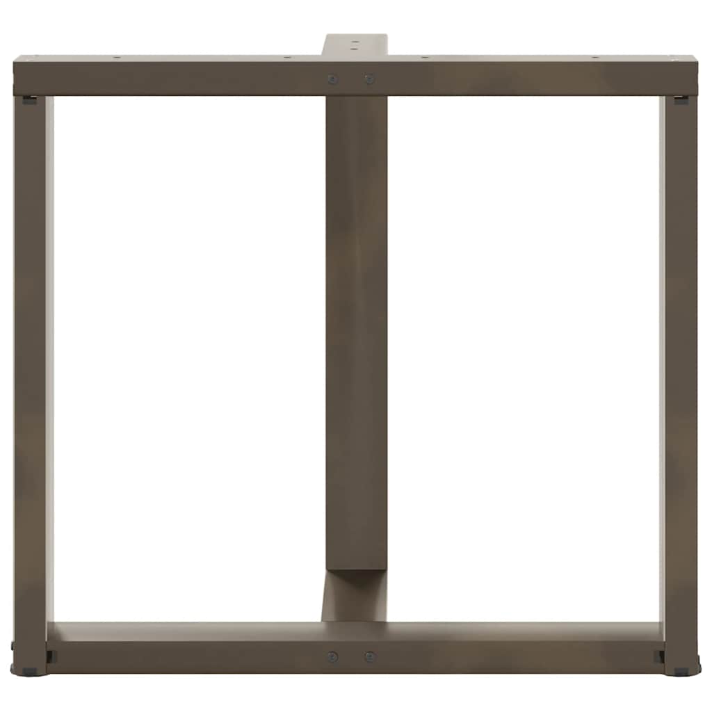 Eettafelpoten 2 st T-vormig 80x35x(72-73) cm staal naturel is nu te koop bij PeponiXL, paradijselijk wonen!