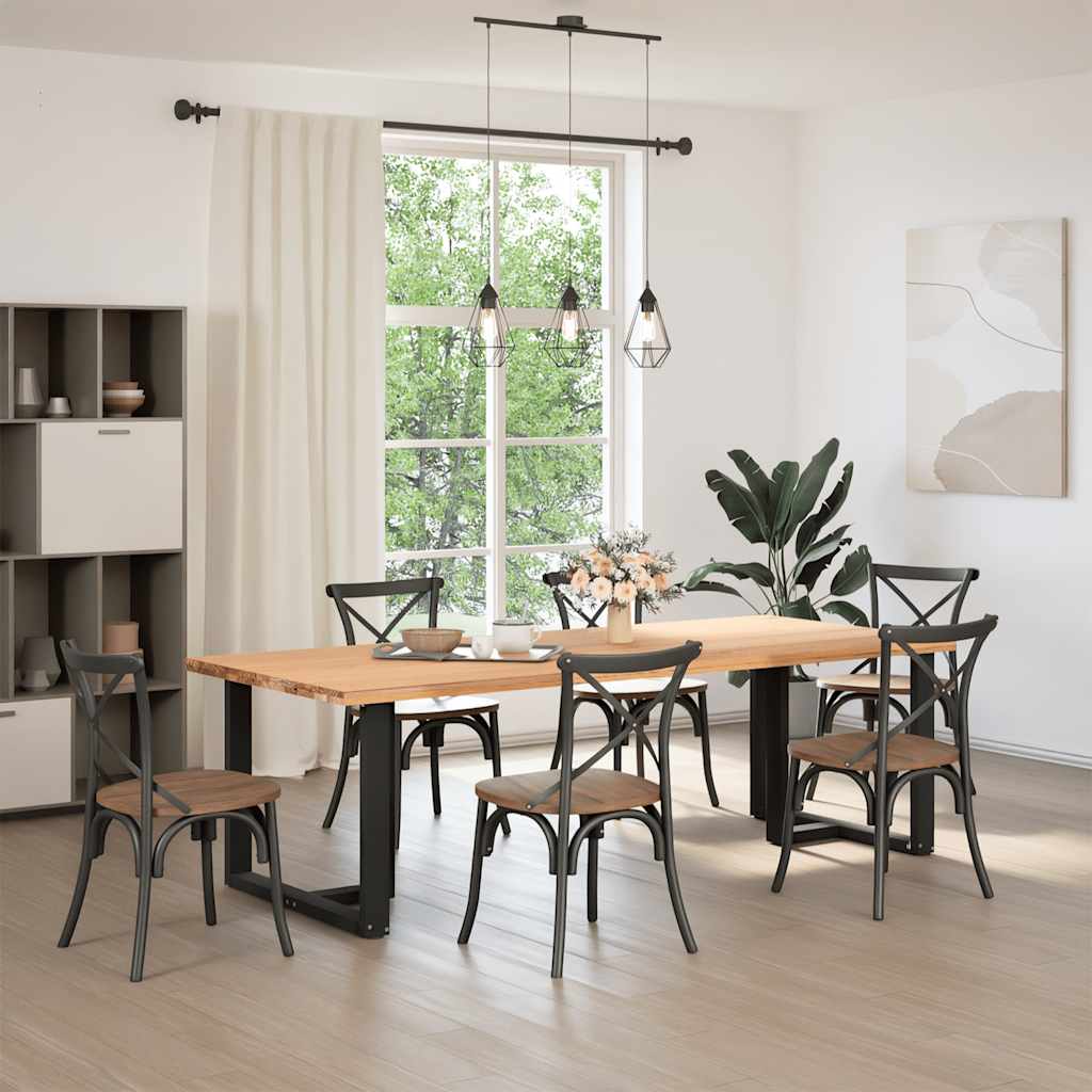 Eettafelpoten 2 st T-vormig 90x35x(72-73) cm staal zwart is nu te koop bij PeponiXL, paradijselijk wonen!