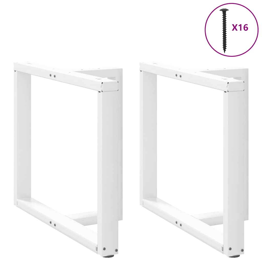 Eettafelpoten 2 st T-vormig 90x35x(72-73) cm staal wit is nu te koop bij PeponiXL, paradijselijk wonen!