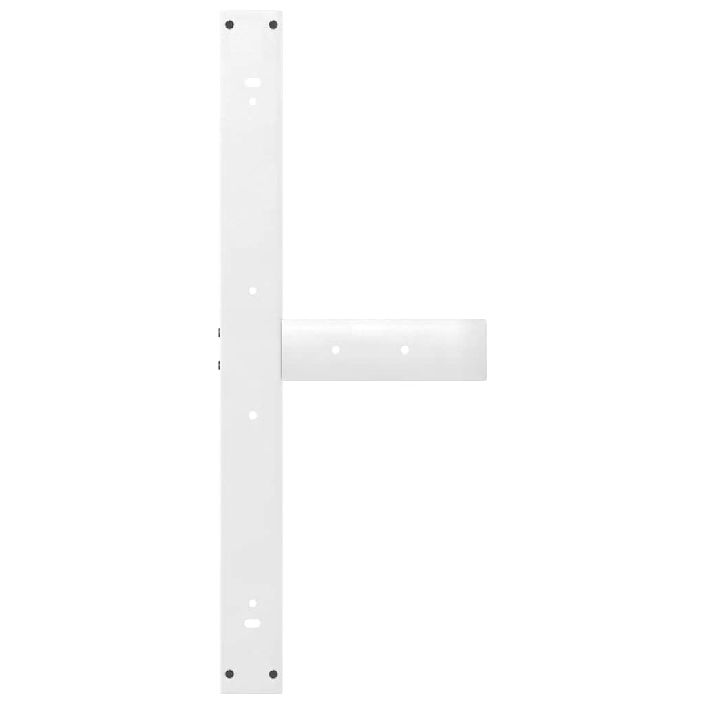 Eettafelpoten 2 st T-vormig 90x35x(72-73) cm staal wit is nu te koop bij PeponiXL, paradijselijk wonen!