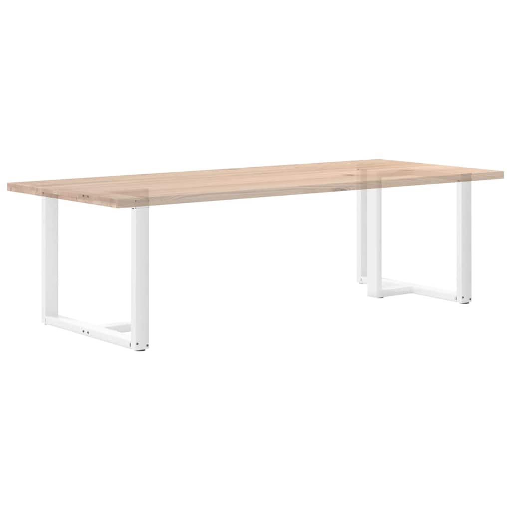 Eettafelpoten 2 st T-vormig 90x35x(72-73) cm staal wit is nu te koop bij PeponiXL, paradijselijk wonen!