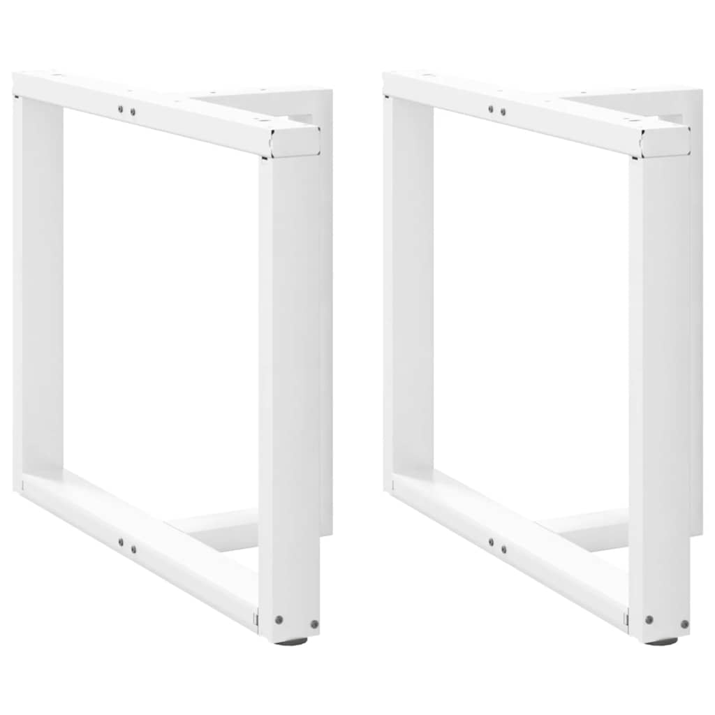 Eettafelpoten 2 st T-vormig 100x35x(72-73) cm staal wit is nu te koop bij PeponiXL, paradijselijk wonen!