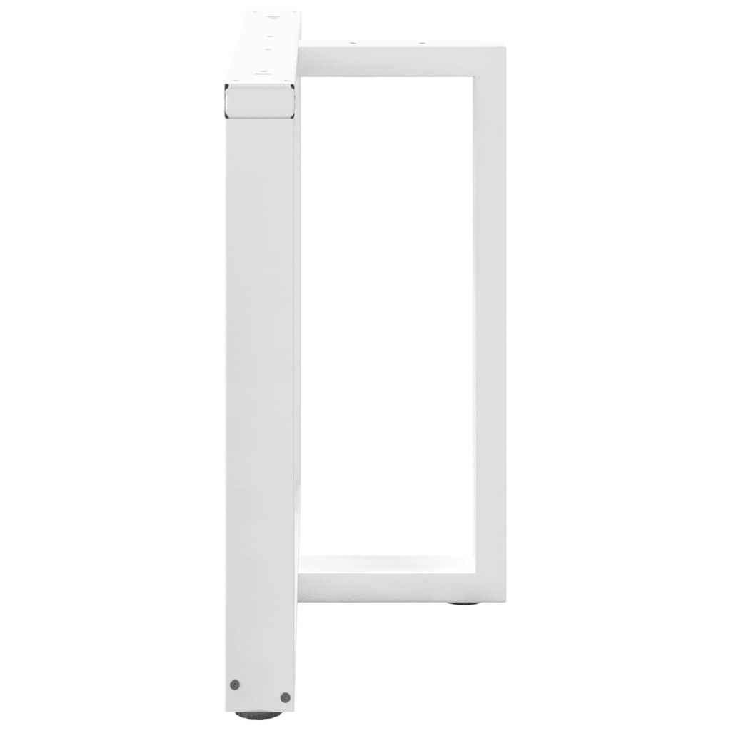 Eettafelpoten 2 st T-vormig 100x35x(72-73) cm staal wit is nu te koop bij PeponiXL, paradijselijk wonen!
