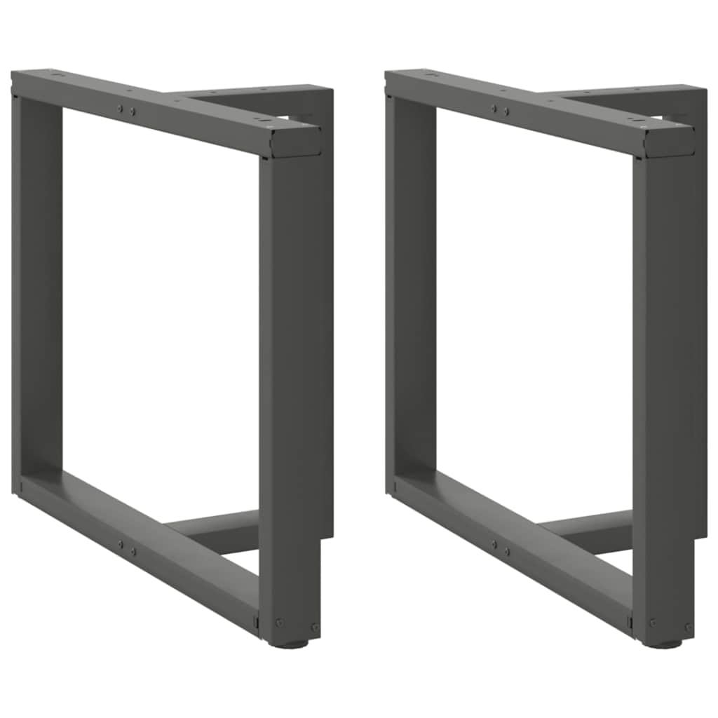 Eettafelpoten 2 st T-vormig 100x35x(72-73) cm staal antraciet is nu te koop bij PeponiXL, paradijselijk wonen!