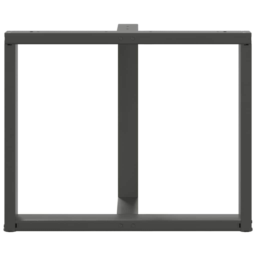 Eettafelpoten 2 st T-vormig 100x35x(72-73) cm staal antraciet is nu te koop bij PeponiXL, paradijselijk wonen!