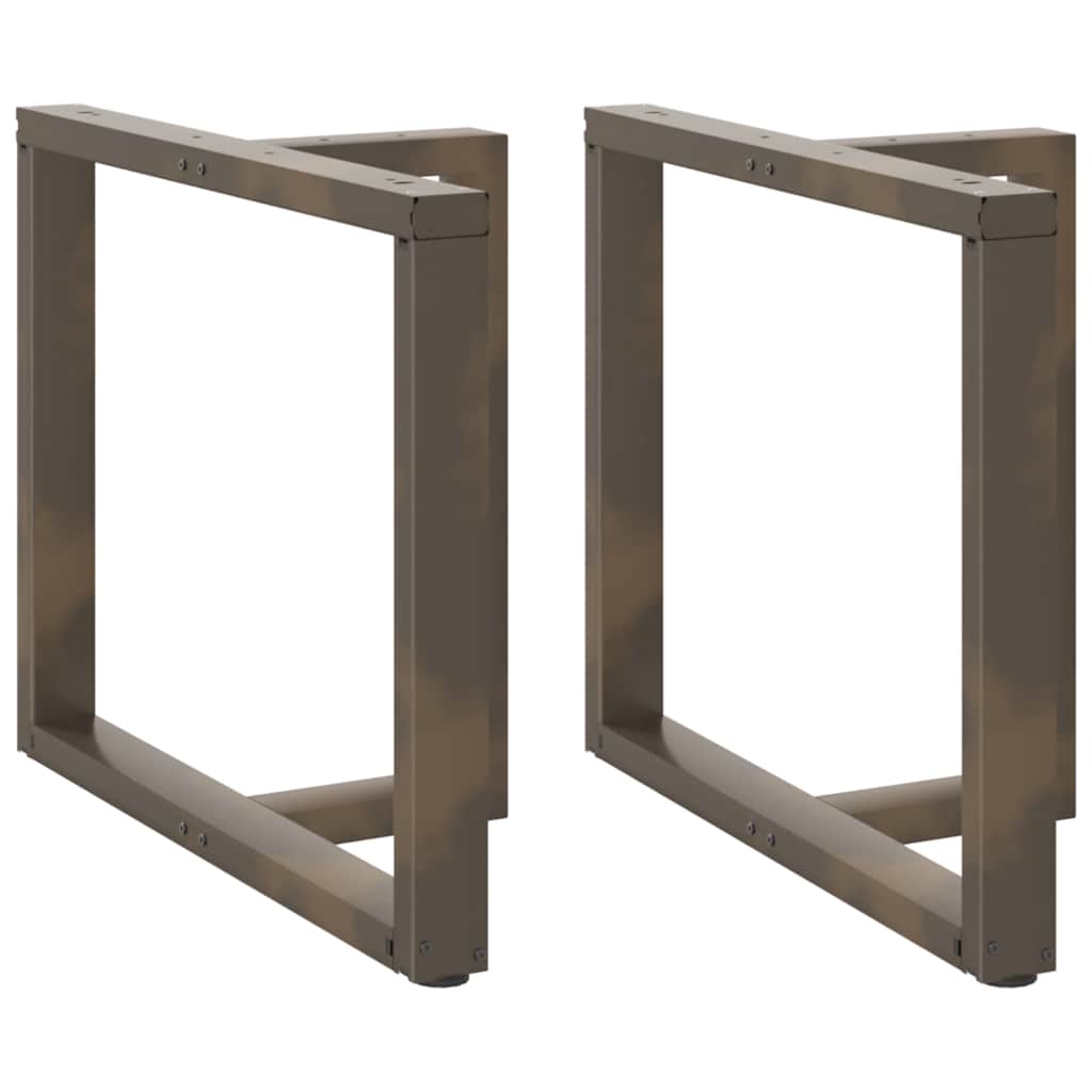 Eettafelpoten 2 st T-vormig 100x35x(72-73) cm staal naturel is nu te koop bij PeponiXL, paradijselijk wonen!
