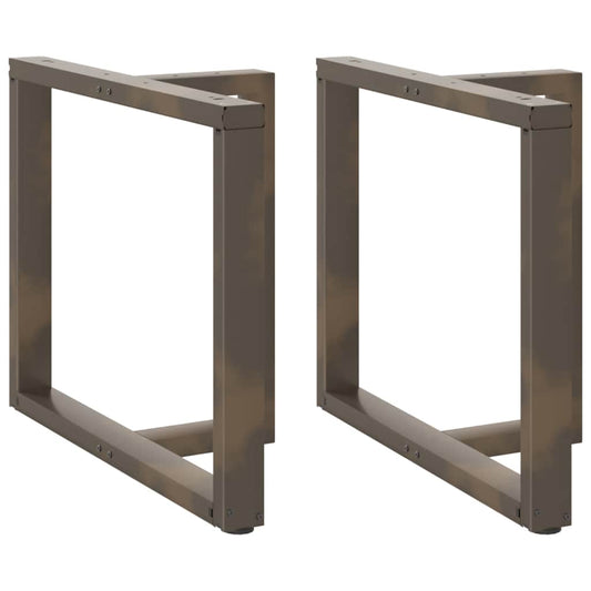 Eettafelpoten 2 st T-vormig 100x35x(72-73) cm staal naturel is nu te koop bij PeponiXL, paradijselijk wonen!