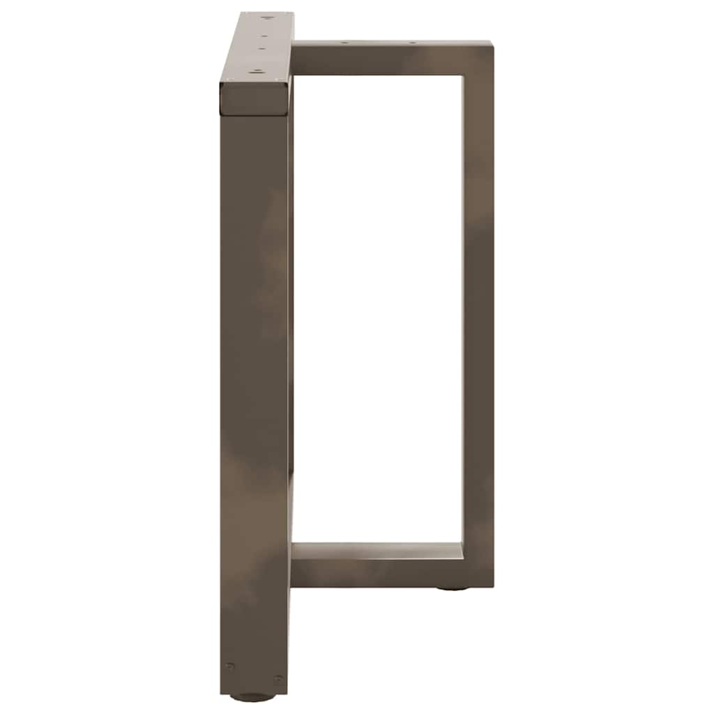 Eettafelpoten 2 st T-vormig 100x35x(72-73) cm staal naturel is nu te koop bij PeponiXL, paradijselijk wonen!