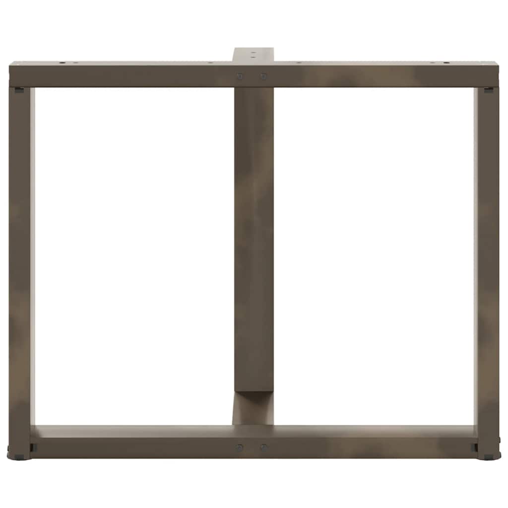 Eettafelpoten 2 st T-vormig 100x35x(72-73) cm staal naturel is nu te koop bij PeponiXL, paradijselijk wonen!