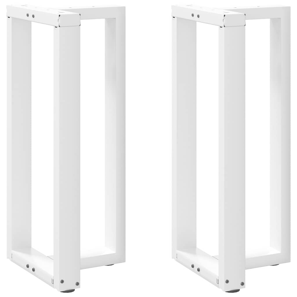 Bartafelpoten 2 st T-vormig 40x35x(90-91) cm staal wit is nu te koop bij PeponiXL, paradijselijk wonen!