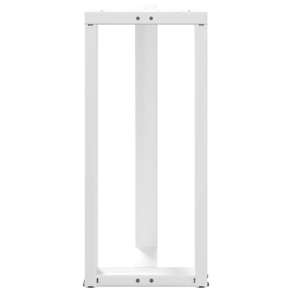 Bartafelpoten 2 st T-vormig 40x35x(90-91) cm staal wit is nu te koop bij PeponiXL, paradijselijk wonen!