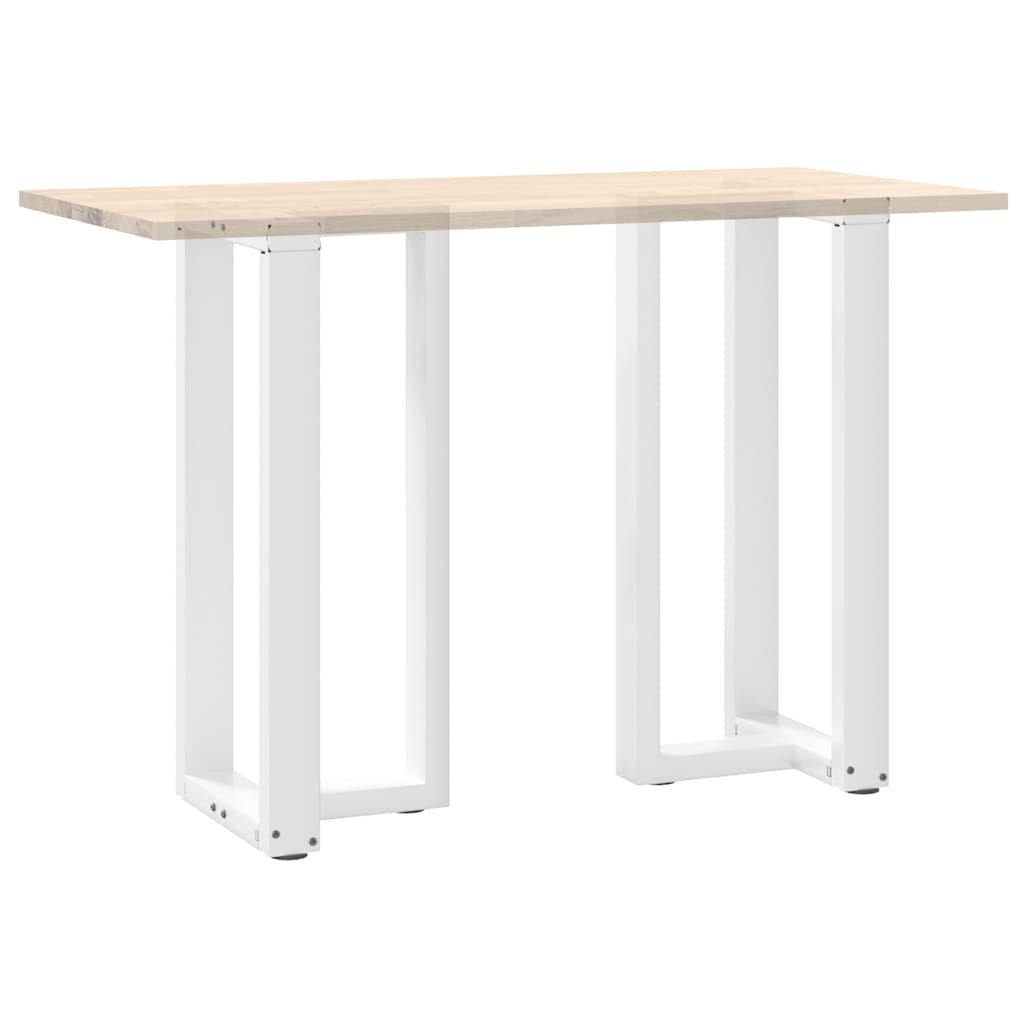 Bartafelpoten 2 st T-vormig 40x35x(90-91) cm staal wit is nu te koop bij PeponiXL, paradijselijk wonen!