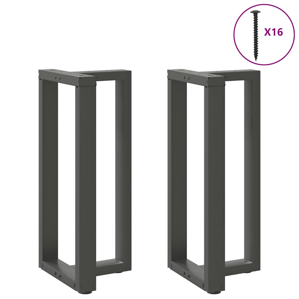 Bartafelpoten 2 st T-vormig 40x35x(90-91) cm staal antraciet is nu te koop bij PeponiXL, paradijselijk wonen!