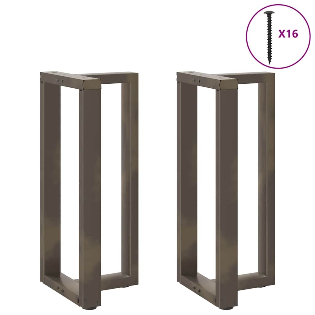 Bartafelpoten 2 st T-vormig 40x35x(90-91) cm staal naturel is nu te koop bij PeponiXL, paradijselijk wonen!