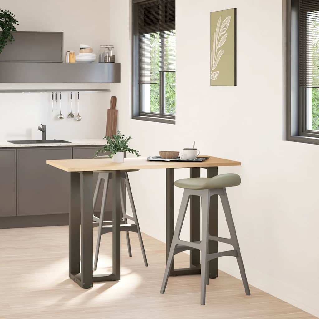 Bartafelpoten 2 st T-vormig 40x35x(90-91) cm staal naturel is nu te koop bij PeponiXL, paradijselijk wonen!