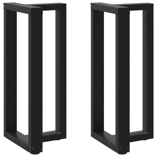 Bartafelpoten 2 st T-vormig 50x35x(90-91) cm staal zwart is nu te koop bij PeponiXL, paradijselijk wonen!